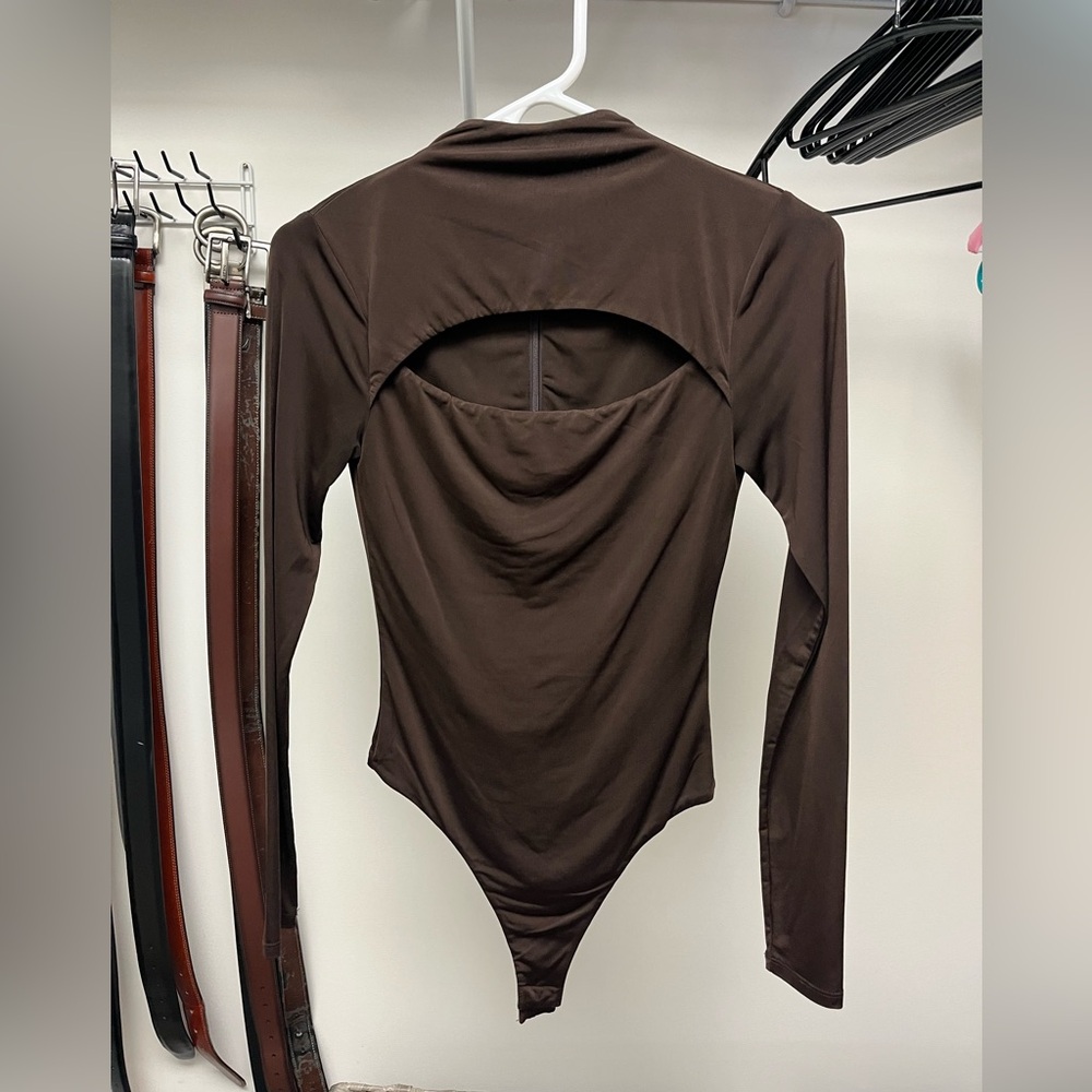 Lovers and Friends Electra Bodysuit, Brown, size XS